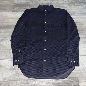 Bonobos Shirt Mens 15.5 34 Blue Tailored Fit Stretch Dress Button Up